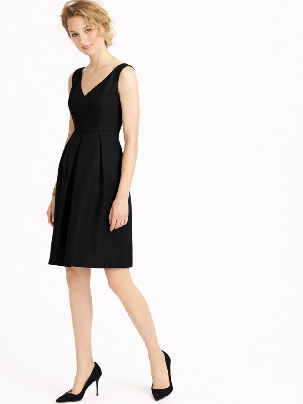 J.Crew Women’s Black Kami Dress in Classic Faille Size 8